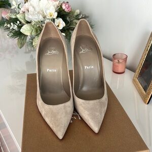 Christian Louboutin Kate 100 Suede Pumps